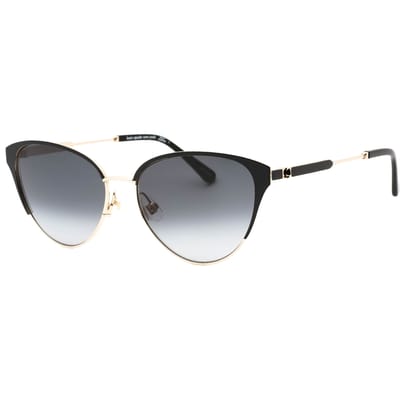 Kate Spade donkergrijze SF-lens gouden zonnebril met zwart detail