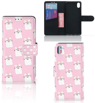 Xiaomi Redmi 7A Telefoonhoesje met Pasjes Sleeping Cats