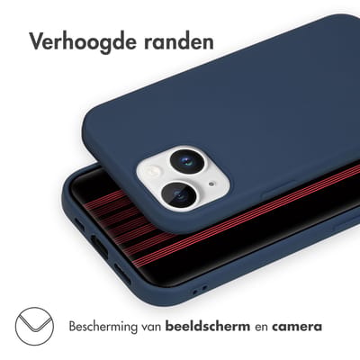 imoshion Hoesje - Geschikt voor Apple iPhone 15 - Color Backcover - Donkerblauw