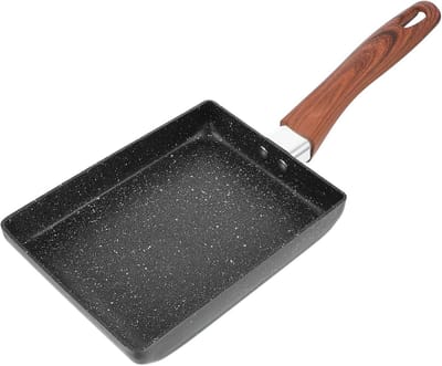 Antiaanbak Ontbijtpan - Vierkante Koekenpan - Thuis Koken - Inductie Geschikt - 35x13x3 cm