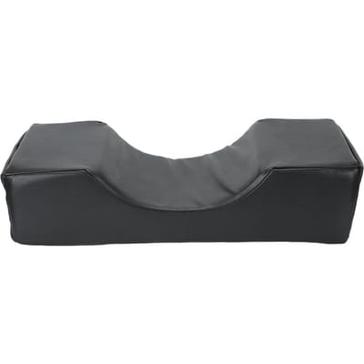 Oreiller de Main Élastique en Forme de U pour Art des Ongles Domestique Extension de Cils Repose-Oreiller PU Noir