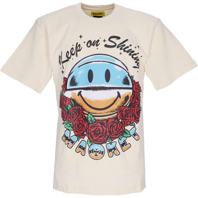 Smiley Keep On Shining Tee X Smiley Cream heren-T-shirt