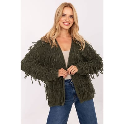 Free Spirit Cardigan - Donkergroen / One Size
