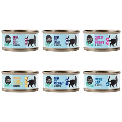 6x70g Cosma Nature Kattenvoer Probeerpakket 6 Smaken