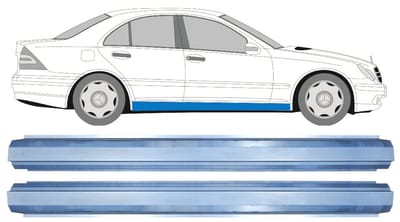 Reparatie dorpel voor Mercedes C-Class W203 2000-2007 / Links = Rechts / Set