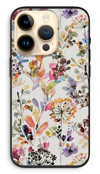 Case Company® - Hoesje geschikt voor iPhone 14 Pro hoesje - Wilde grassen - Biologisch Afbreekbaar Telefoonhoesje - Bescherming alle Kanten en Schermrand