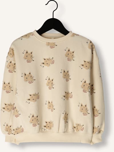 Rylee + Cru Relaxed Sweatshirt Coyote Truien & Vesten Meisjes - Sweater - Hoodie - Vest- Beige - Maat 128/134