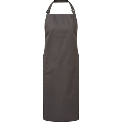 Premier Unisex Volwassenen Biologisch Fairtrade Gecertificeerd Volledig Schort (Donkergrijs)