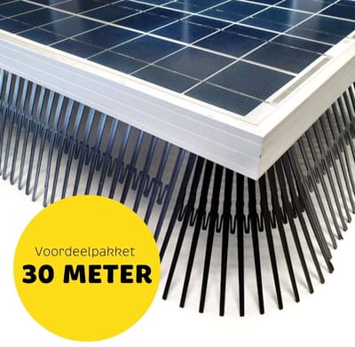 Vogelwering zonnepanelen | Birdstop Voordeelpakket 30 meter (incl. 4 hoekstukken)