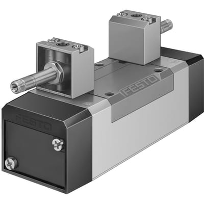 Festo 5/3 Geperst Lucht Magneetventiel Bouwgrootte 2 ISO 5599-1 2300l/min - 151026