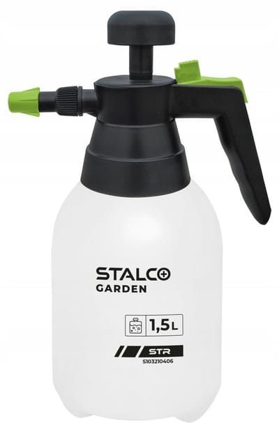 STR Stalco Garden - Handmatige Drukspuit - 1,5l - HDPE - Regelbare Sproeikop