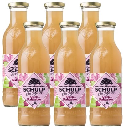 Schulp Appel & Rabarbersap Bio 6 Pack (6 x 750 ml)