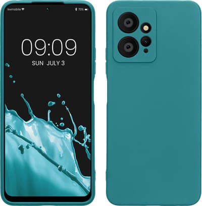 kwmobile telefoonhoesje geschikt voor Xiaomi Redmi Note 12 (4G) - Hoesje voor smartphone - Precisie camera uitsnede - In mat petrol