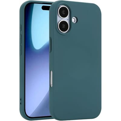 ShieldCase siliconen back cover geschikt voor iPhone 17 (donkergroen) – zacht hoesje met premium bescherming, perfecte pasvorm en stijlvol design
