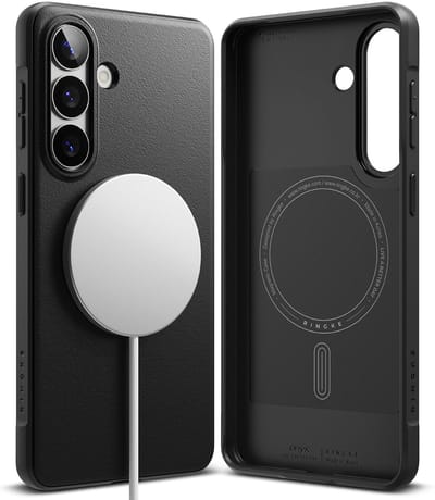 Ringke Onyx Magnetic | Hoesje Geschikt voor Samsung Galaxy S26 Plus | Compatibel met MagSafe / Qi2 | Back Cover Flexibel TPU | Zwart