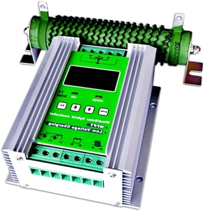 Zonne-laadregelaar - Hybride controller - Energiebeheer - MPPT technologie - 12V/24V Auto - Zilverkleurig