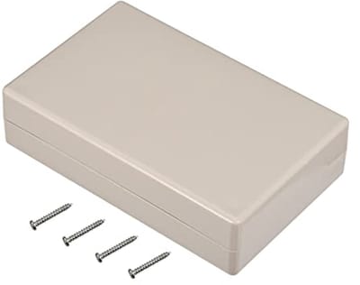 Elektronische verdeeldoos 125 x 80 x 32,5 mm - Verzegelde kunststof behuizing voor elektrisch project - Wit