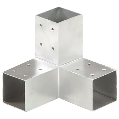 vidaXL - Paalverbinding - Y-vorm - 71x71 - mm - gegalvaniseerd - metaal