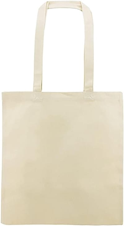 Katoenen Draagtas - Herbruikbare Tas - Dagelijks Gebruik - Robuust 240 g/m² - 38 x 42 cm - Natuurlijk