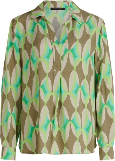BETTY BARCLAY - Bloes - Maat 38 - Vrouwen - Khaki - Viscose