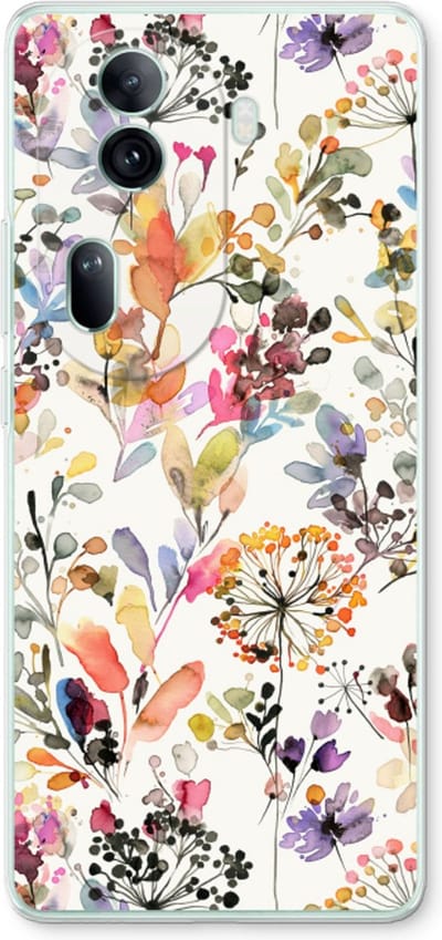 Case Company® - Hoesje geschikt voor Oppo Reno 11 Pro hoesje - Wilde grassen - Soft Cover Telefoonhoesje - Bescherming aan alle Kanten en Schermrand