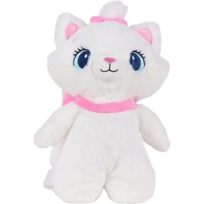 Disney Marie Witte Pluche Rugzak - 30 cm - Voor kinderen