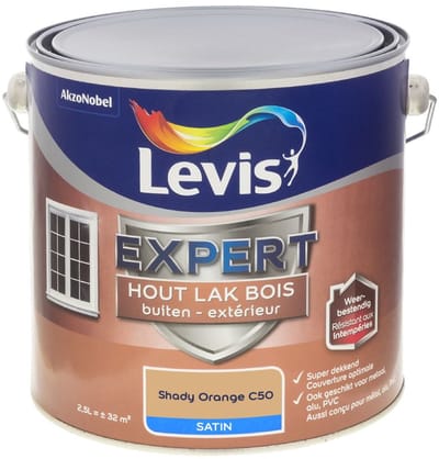 Levis - Expert Hout Lak Buiten Satin Mix - Shady Orange C50 - Mengverf - 2,5 L