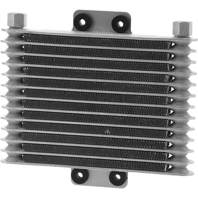 Radiateur Refroidisseur d'Huile Moteur Alliage d'Aluminium Argent Universel pour Automobile Moto 125CC 250CC black