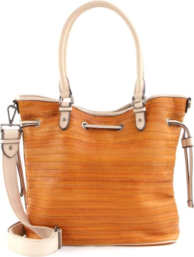 FREDsBRUDER Leren Schoudertas Cruise Collection City Tour Bag Sorbet Yellow Oranje