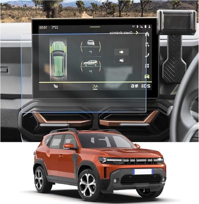 Navigatie Beschermfolie voor Dacia Duster 3 III 2024 2025 - 10.1 inch GPS Scherm Bescherming, Krasbestendig en Duurzaam, 2 Stuks Accessoires