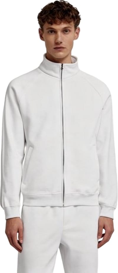 Aansluitend Vest Heren - Wit - Rits - Trui - Zakken - Jack - Maat XL