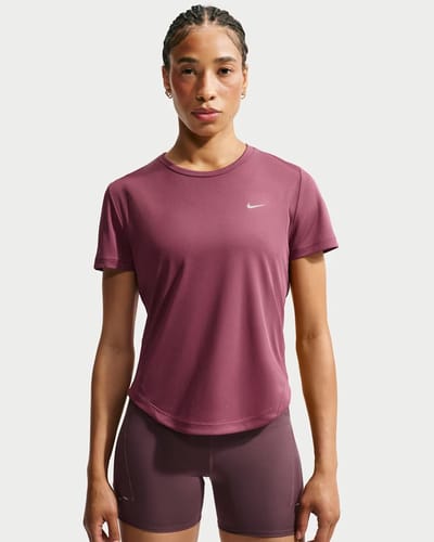 Nike Tempo Dames Running T-shirt Hq0648-654 - Kleur Rood - Maat M