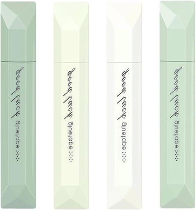 Dubbelzijdige Plakband Pen - Lijmroller Dispenser - Scrapbooking Maken - Verbeterde Grip Stabiliteit - 4 Stuks - Wit