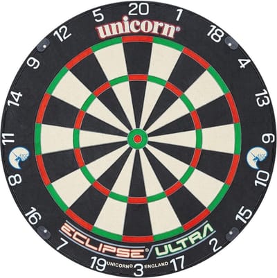 Dartbord met Ultra-zichtbare Witte Cijferring en Championship Kwaliteit | Duurzaam Sisal Varkenshaar | Stapelvrije Constructie