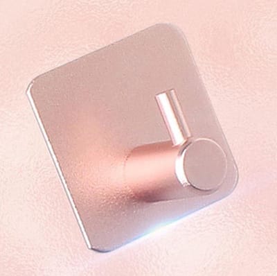 Handdoekhaak Set 5 stuks Zonder Boren RVS 5 stuks - Vierkant Zelfklevend Badjas Theedoek Hanger Keuken Badkamer Handdoek Haakjes - Roze