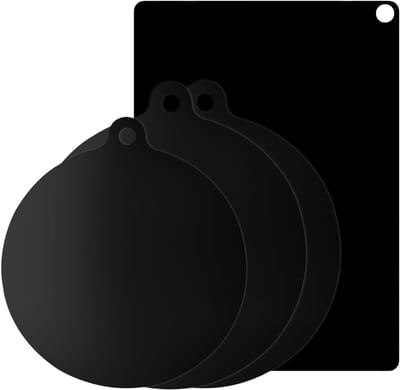 Set van 4 inductiekookplaatdeksels, siliconenmatten 22 cm / 24 cm / 35 x 25 cm, hittebestendig tot 260 °C, bescherming voor keramische kookplaten, anti-aanbak en vuilafstotend, universeel gebruik