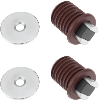 Dailygoods- Toiletdeur Magnetische Deurstopper - 2 Stuks - Slijtvast Kunststof/Rubber - Voor Coachman Caravan/Camper - 14x15x20mm - Eenvoudig te Installeren