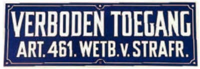 MM Eurotool Waarschuwingsbord - Verboden Toegang - Kunststof - 35 x 12 cm