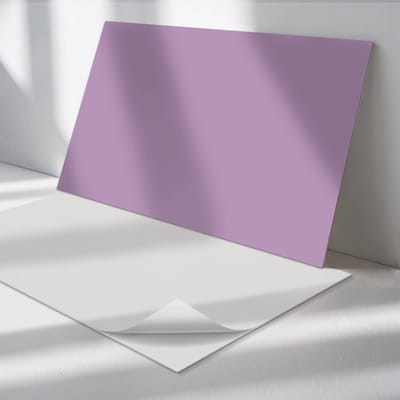 Wallfluent Vinyl Wandpaneel - Kleur Lichtpaars Zelfklevend Wandpaneel - 100 cm x 50 cm - Paars PVC wandpaneel - Set van 1 - Rechthoekig Wandbekleding Vinyl - Patroon Wandpaneel - PVC Muurpaneel - Wandpaneel Keuken en Badkamer