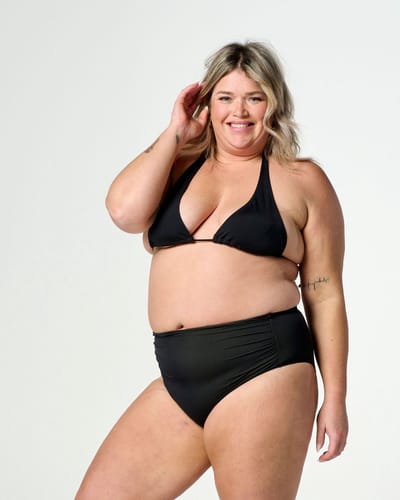 Moodies menstruatie zwemkleding - Bikinitop - Zwart - maat XL