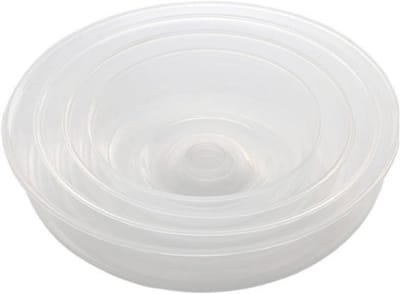 Transparante spatbescherming voor magnetron, voedselbescherming, handvatontwerp, afdekking voor vaatwasser en koelkast (23 cm)