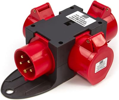 HBM 400 Volt 3 Voudig Verdeelblok 32 Ampère