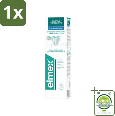 1 x Elmex Tandpasta Sensitive Professional Gentle Whitening 75 ml - Gevoelige Tanden - Tandpasta Whitening - Pro-Argin - Tandgevoeligheid - Tandpasta Voor Gevoelige Tanden
