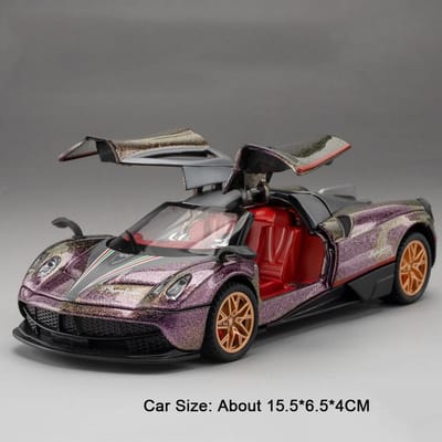 1:32 Pagani Zonda Huayra Bc Speelgoed Sportwagen Model Legering Diecast Verfijnd Interieur Deuren Openende Voertuigen Modellen Verzameling Cadeaus