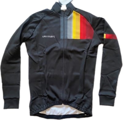 Vermarc belgica sp.l fietsshirt met lange mouwen zwart Maat S