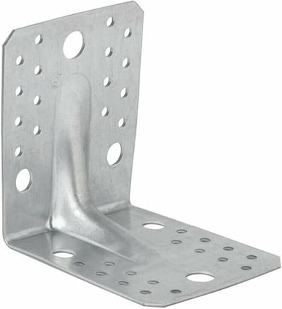Versterkte Hoekbeugels - Versterkte Beugels Hout - Houtverbindingen Maken - Hoge Buigsterkte - 105x105x90mm - Zilver