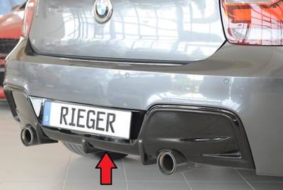 RIEGER - BMW F20 F21 M135i 2012-2015 - PERFORMANCE DIFFUSER 2 TIPS - GLOSS BLACK