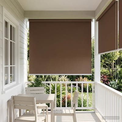 vidaXL - Buitenrolgordijn - UV-bescherming - Taupe - 100 - x - 230 - cm - (B - x - H)
