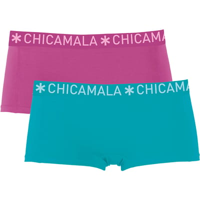 Chicamala – Boxershort Meisjes – 2 Pack – Normale Lengte – Onderbroek Meisjes – Kinderkleding – Meisjes Ondergoed – 95% Katoen – Meisjeskleding