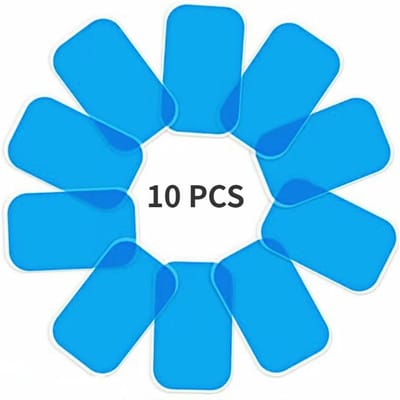 10 STuks Gel Pad EMS Abdominale Gel Pleister Fitness Hydrogel Abdominale Spier Stimulator Gewichtsverlies Massage Machine Pleister blue